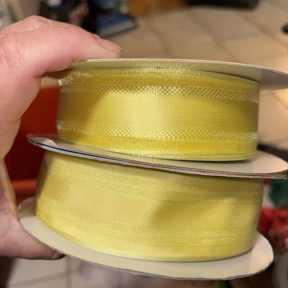 Wired Ribbon Yellow Variety Pack And Opened Packs - Picture 2 of 6